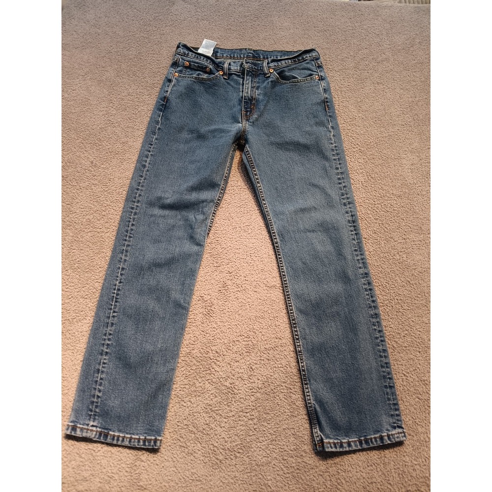 Levi's 514 Straight Fit Men's W38 L30 Blue Medium Wash Denim Jeans‎